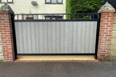 0107 Composite In-fill Bi-folding Driveway Gates 