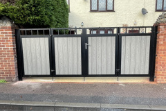 0118 Composite In-fill Bi-folding Driveway Gates 