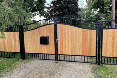 0121 Wood In-fill Double Driveway Gates